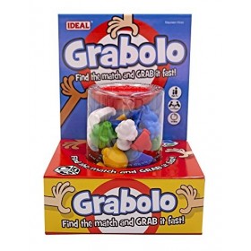 IDEAL, Grabolo: Find The Match and Grab it Fast Reaction Game!, Quick Play Family Game, for 3-6 Players, Ages 4+