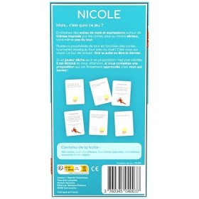 Nicole - Tu sèches ? tu sautes ! - Jeu de société - Jeu dambiance - À partir de 3 Joueurs - 300 Cartes - Un Jeu addictif ave