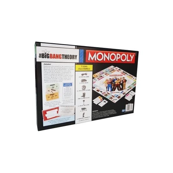 Winning Moves Monopoly The Big Bang Theory, Jeu de Plateau Édition en Espagnol Multicolore