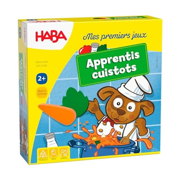 HABA - Mes Premiers Jeux - Apprentis Cuistots - Jeu de société - 2 Ans et Plus - 306350 Coloré