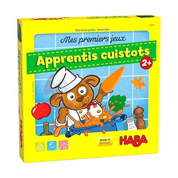 HABA - Mes Premiers Jeux - Apprentis Cuistots - Jeu de société - 2 Ans et Plus - 306350 Coloré