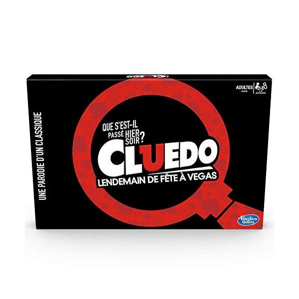 Hasbro Cluedo Lendemain de Fete a Vegas - Jeu de Societe de Plateau