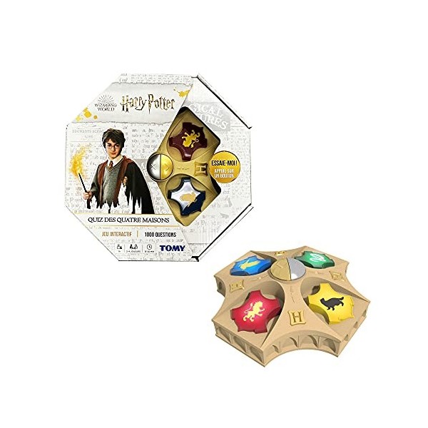 TOMY Harry Potter Quiz des 4 Maisons, Jeux De Devinettes En Famille, Jeu Passionnant Pour Les Fans De Harry Potter, Jeux De Q