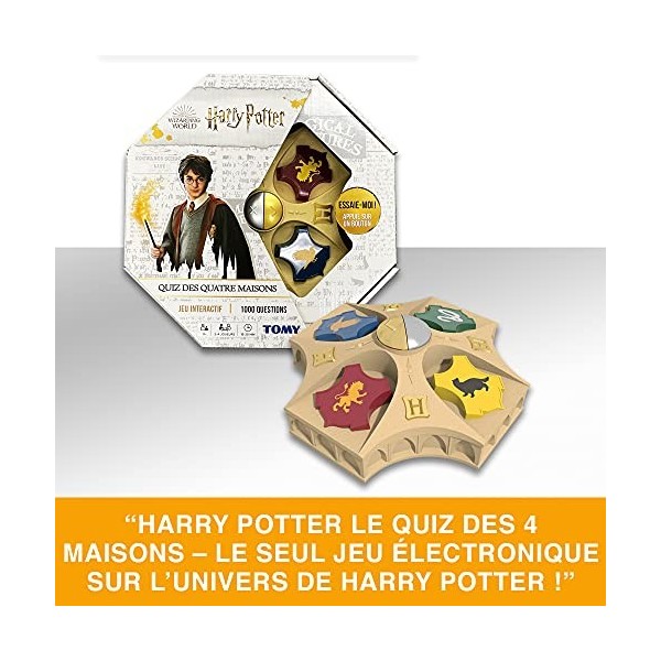 TOMY Harry Potter Quiz des 4 Maisons, Jeux De Devinettes En Famille, Jeu Passionnant Pour Les Fans De Harry Potter, Jeux De Q