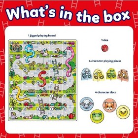 Orchard Toys My First Snakes and Ladders Game - Grande Planche épaisse - Pièces géantes parfaites pour Les Petites Mains - Pr