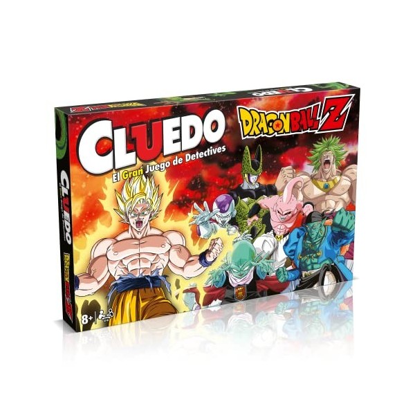 Winning Moves - Cluedo Dragon Ball Z - Jeux de Table mystère pour Toute la Famille WM02056-SPA-6 L Multicolore