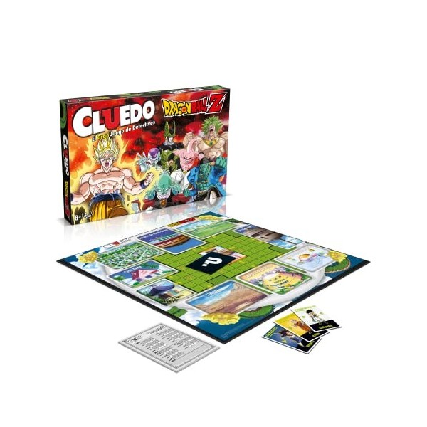 Winning Moves - Cluedo Dragon Ball Z - Jeux de Table mystère pour Toute la Famille WM02056-SPA-6 L Multicolore