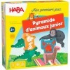 HABA - Mes Premiers Jeux – Pyramide d’Animaux Junior - Jeu de société - Jeu dadresse et dempilement - 2 Ans et Plus - 30607