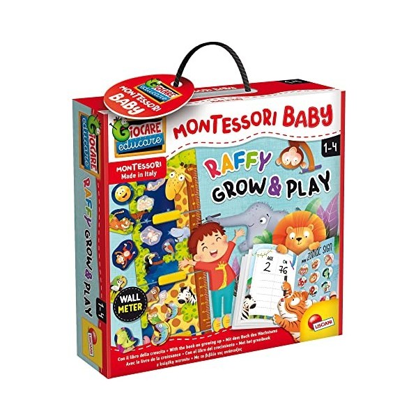 Lisciani - Montessori - Boite Géante - Jeu Educatif - Fond Interchangeable - Nombreuses Activités - Classification des Objets