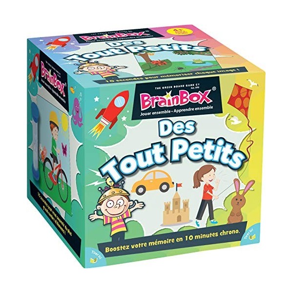 The Green Board Game Co. | Brainbox : Des tout petits | Jeu de société | À partir de 4 ans | 2 joueurs et plus | 10 minutes