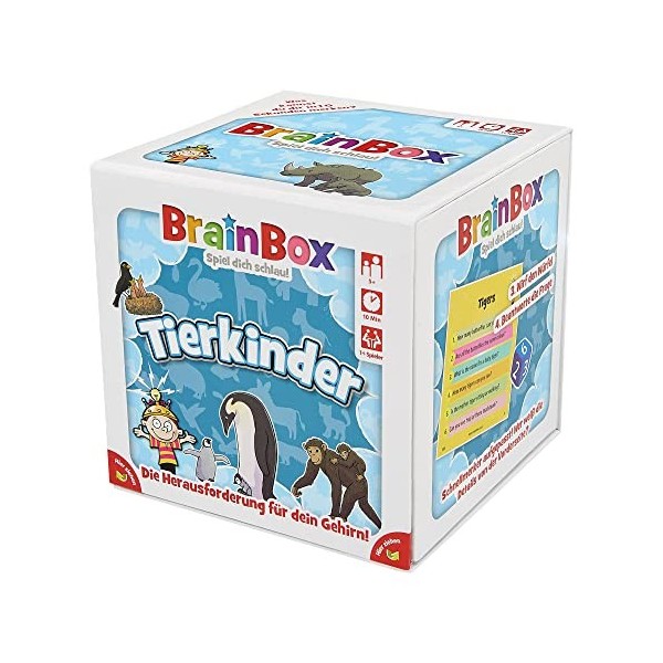 Brain Box Animaux éducatif-Jeu de Quiz pour Enfants à partir de 5 Ans, 2094904, Tierkinder