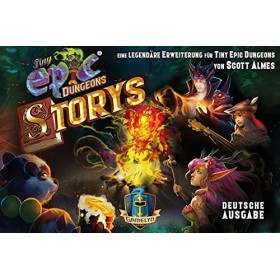 Asmodee, Gamelyn Games, Tiny Epic : Dungeons - Storys, Extension, Jeu Familial, Dungeon Crawler, 1-4 Joueurs, À partir de 12 