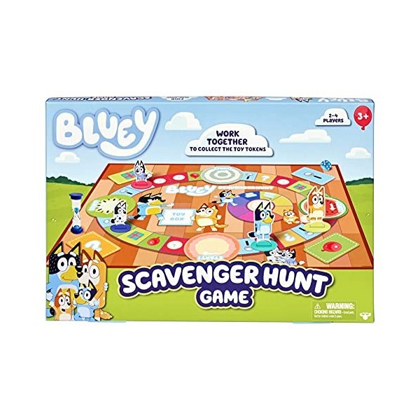 Bluey Scavenger Hunt Jeu de société Officiel pour 2 à 4 Joueurs