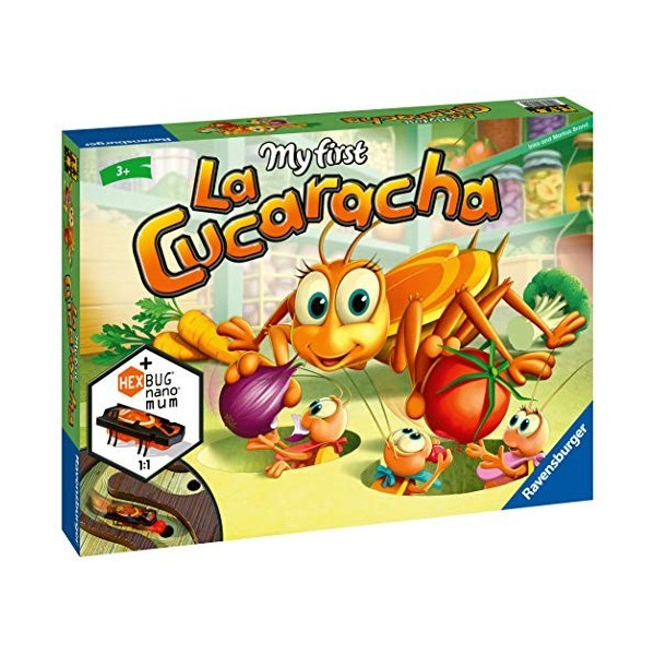 Ravensburger 20582 My First La Cucaracha Version Italienne, Jeu pour Enfants, 2-4 Joueurs, âge recommandé 3 Ans