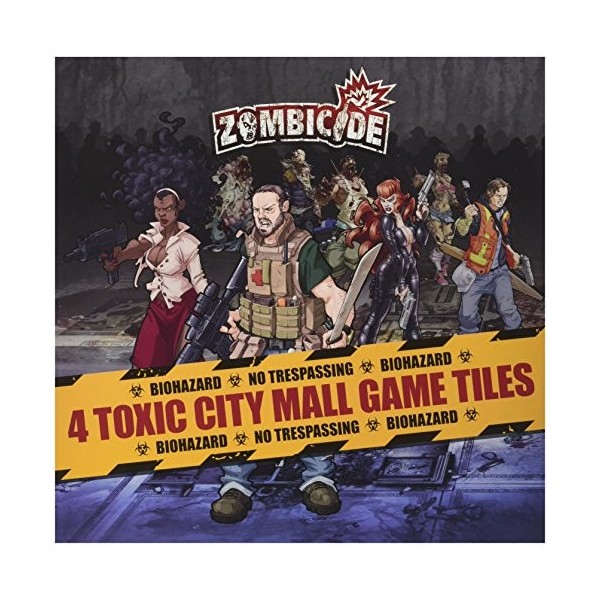 Guillotine Games - 331542 - Zombicide - 4 Toxic City Mall Game Tiles