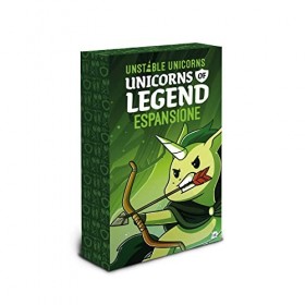 Asmodee - Unstable Unicorns : Unicorns of Legend, Expansion Jeu de Cartes, Edition en Italien