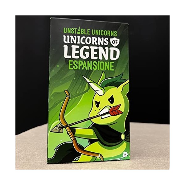 Asmodee - Unstable Unicorns : Unicorns of Legend, Expansion Jeu de Cartes, Edition en Italien