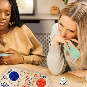 Générique Jeu de Conseil des Marques avec 6 dés et 30 balles en marbre-Enfants-Enfants Jeu de Plateau interactif Set Jeu de s