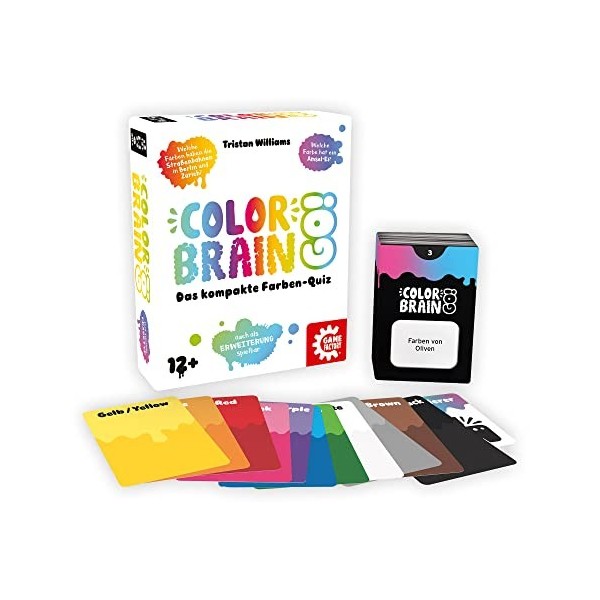 Game Factory- Color Brain Go-Quiz Compact des Couleurs-pour 2 à 6 Joueurs-À partir de 12 Ans, 646294