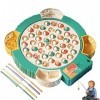 INPETS Jouet de Jeu de pêche - Ensemble de Jouets de Jeu de pêche créatif avec Plateau Rotatif |Jeux danimaux océaniques dur