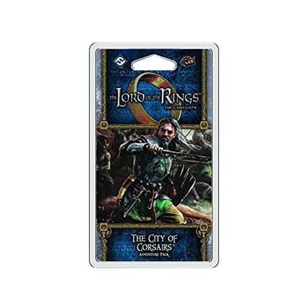 Fantasy Flight Games , Lord of The Rings LCG: Adventure Pack: The City of Corsairs, Ages 14+, 1 to 2 Players, 60 Min Player T