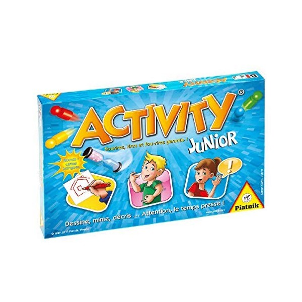 Piatnik -Activity Junior Version Française - Jeu dAmbiance et de créativité - Jeu de Plateau de 3 à 12 Joueurs à partir de 8