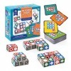 Bois Matching Block Puzzles, Jeu DAssociation de Formes avec 20 Cubes 60 Cartes, Shape Matching Game Jeu de Société Montesso