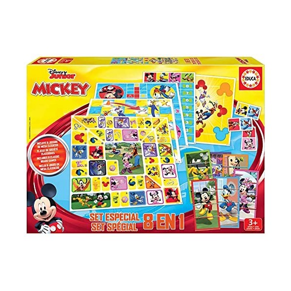 Educa - Jeu Les Couleurs Avec Mickey - Puzzle D'Association 6x7 Pièces - Apprentissage Couleurs Dès 3 Ans