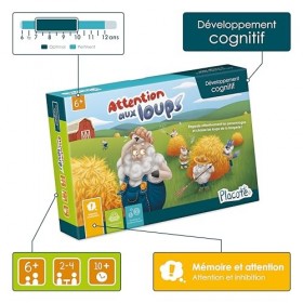 Placote - Attention aux Loups - Jeu éducatif - Jeu dapprentissage pour Le développement de lattention et de linhibition - 
