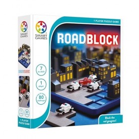 Smart Games - Roadblock, Puzzle Game with 80 Challenges, 7+ Years
