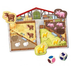 Ravensburger ministeps 4173 Unser Bauernhof-Spiel, Erstes Spiel rund um Tiere, Farben und Formen - Spielzeug ab 2 Jahre