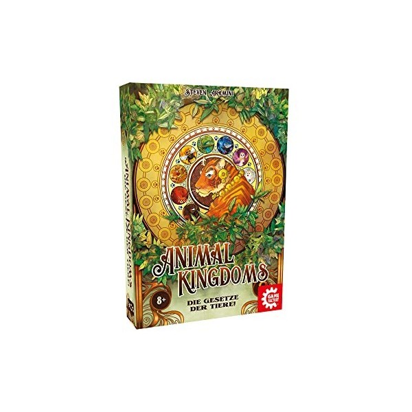 Game Factory 646286 Animal Kingdoms Famille Adultes et Enfants à partir de 8 Ans Société Jeu Multiple, Multicolore