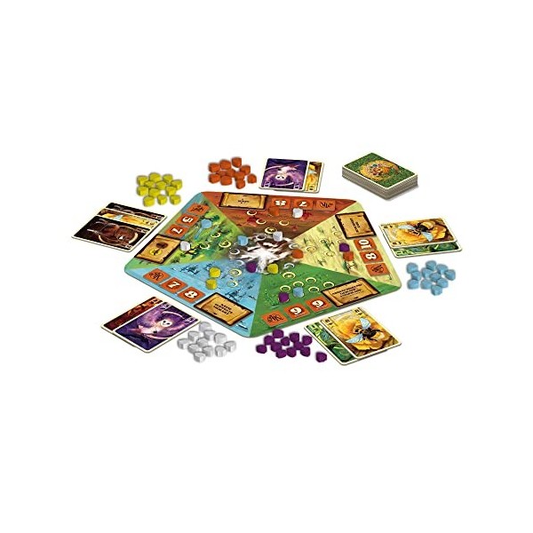 Game Factory 646286 Animal Kingdoms Famille Adultes et Enfants à partir de 8 Ans Société Jeu Multiple, Multicolore