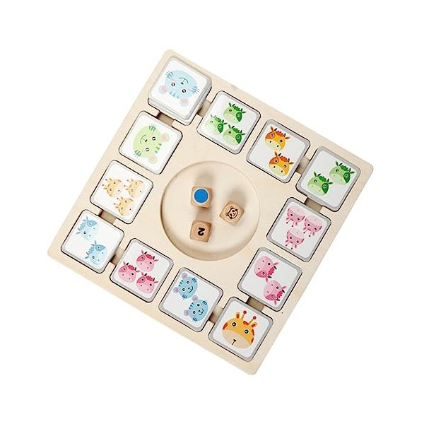 ibasenice 1 Ensemble De Jouets DAspiration en Bois Jeu Éducatif De Mémoire Jouets Montessori pour Parents Et Enfants