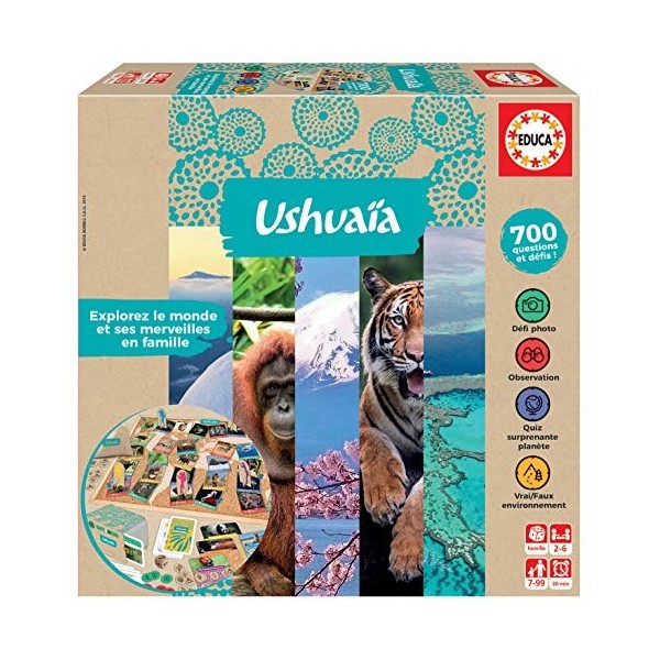 Educa - Ushuaïa Jeu Familial. Jeu Question reponse. +7 Ans. Ref. 18265