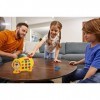 Fisher-Price Tic Tac Tony, jeu de société et de morpion en forme de chien avec queue catapulte, 2 à 4 joueurs, pour enfants à