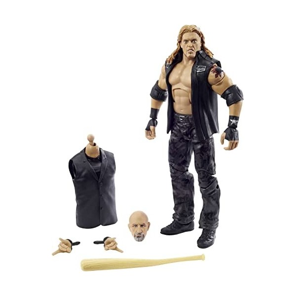 WWE WrestleMania Collection Élite figurine articulée de catch, Edge, visage réaliste et mains interchangeables, jouet pour en