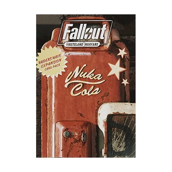 Modiphius , Fallout: Wasteland Warfare: Raiders Wave Expansion Card Pack, Card Game, 1-2 Players, Ages 14+, 40-120 Minutes Pl