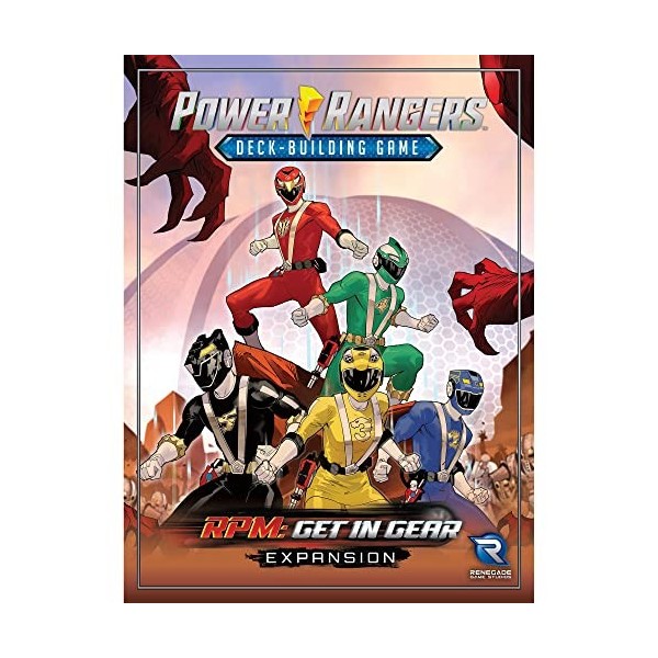Renegade Games Studio Power Rangers Jeu de construction de deck RPM : Get in Gear Expansion – À partir de 14 ans, 2 à 4 joueu