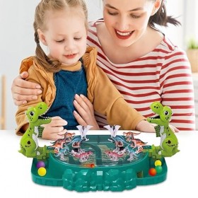shizuku Ciblage du Jouet de Jeu de société Dino,Jouet de ciblage avec des Jouets de Combat de Dinosaures - Aiming Family Boar