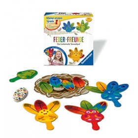 Ravensburger 20587- Feder-Freunde - Kinderspiel, ein kunterbuntes Sammelspiel für 2-4 Spieler, Farben lernen ab 3 Jahren: Das