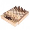 Toyrific Jeu de société 2 en 1 Échecs et Draughts