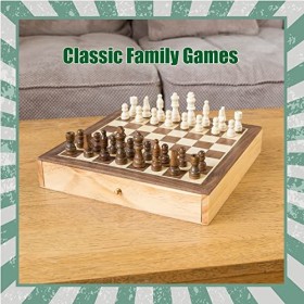 Toyrific Jeu de société 2 en 1 Échecs et Draughts
