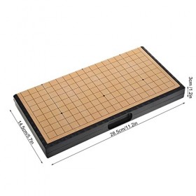 Fussbudget Jeu de Go Pliable Magnétique pour Enfants, Jeu de société Weiqi éducatif avec Aimants Puissants, Pièces de Jeu en 