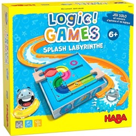 HABA - Logic! Games - Splash Labyrinthe - Jeux de société - Jeux de logique - 60 Casse-têtes - 6 Ans et Plus - 306824
