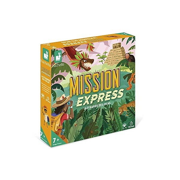 JANOD- Mission Express Crâne de Cristal Société Enfant-Jeu de Plateau Coopératif-Dès 7 Ans, J02466, Multicolore