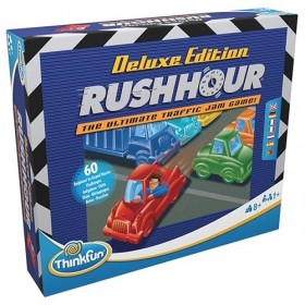 Thinkfun - Rush Hour Deluxe - Jeu de logique - Casse-tête - 60 défis - 5 niveaux - Embouteillage -1 joueur ou plus dès 8 ans 