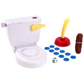 Mattel Games Flushine Frenzy Jeu De Société Avec Ventouse, Cuvette De Toilette Et Crotte À Attraper, Jouet Enfant, Dès 5 Ans,