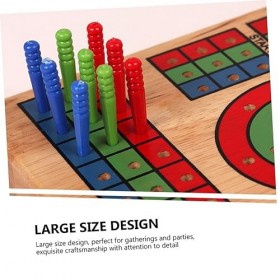 Toyvian 1 Jeu Plateau De Jeu en Bois Plateau De Cribbage avec Cartes Plateau De Cribbage avec Carte à Jouer Jeux De Bar Jeu D