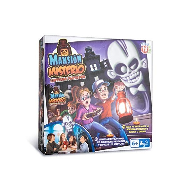 PLAY FUN BY IMC TOYS Mansion Miserio - Jeu Escape Room avec Livre Magique et Lampe de Poche pour Enfants de Plus de 6 Ans